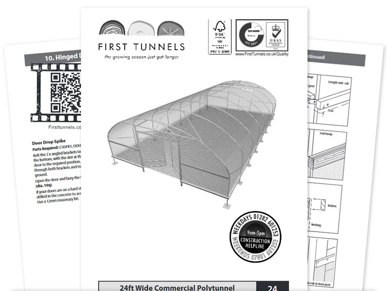 Polytunnel Instruction Manuals